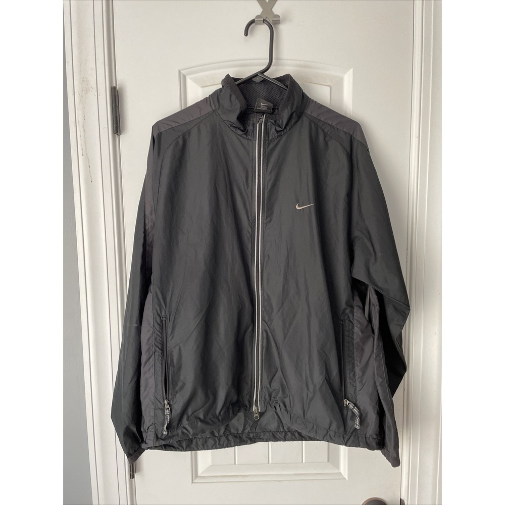 Nike Men's Hooded Full Zip Blue Jacket | Size Large | Classic Nike Style